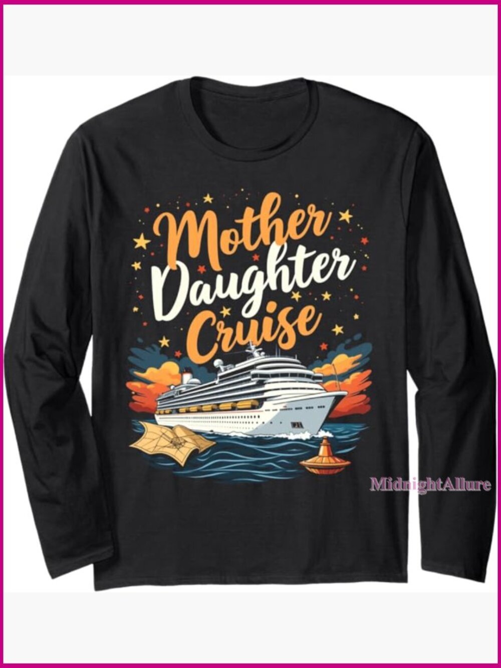 Matching Mother Daughter Cruise Vacation Long Sleeve T-Shirt